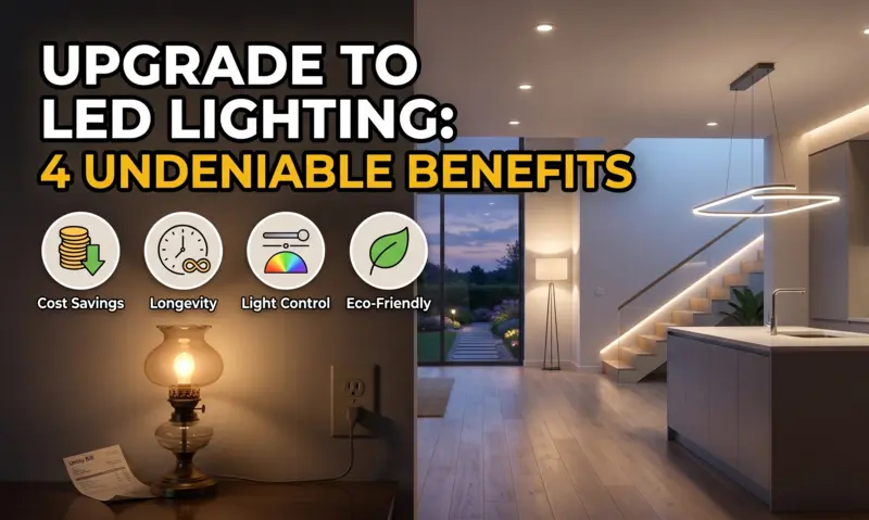 Why It’s Time to Upgrade to LED Lighting: 4 Undeniable Benefits